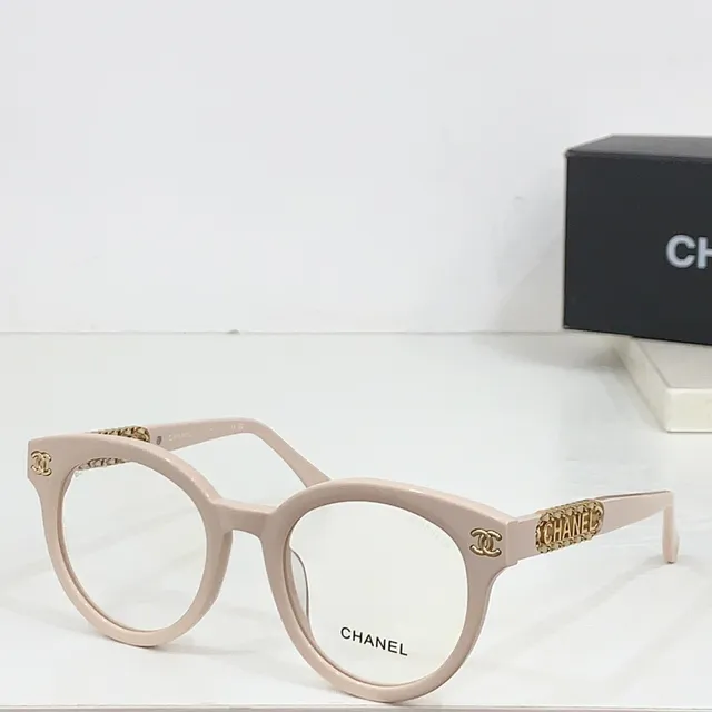 Chanel Chain Black Gold Glossy Acetate Branding Optical Glasses 9