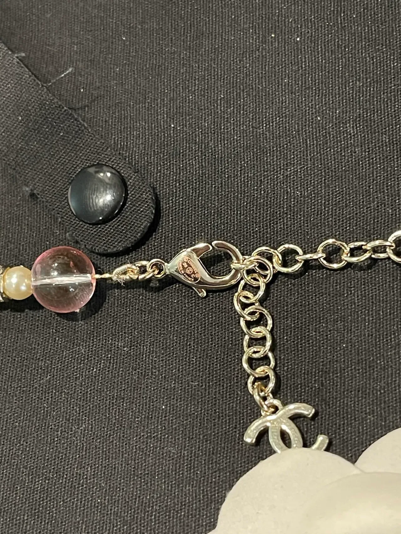 Chanel Multicolor White Multi-Strand Beaded Necklace 4