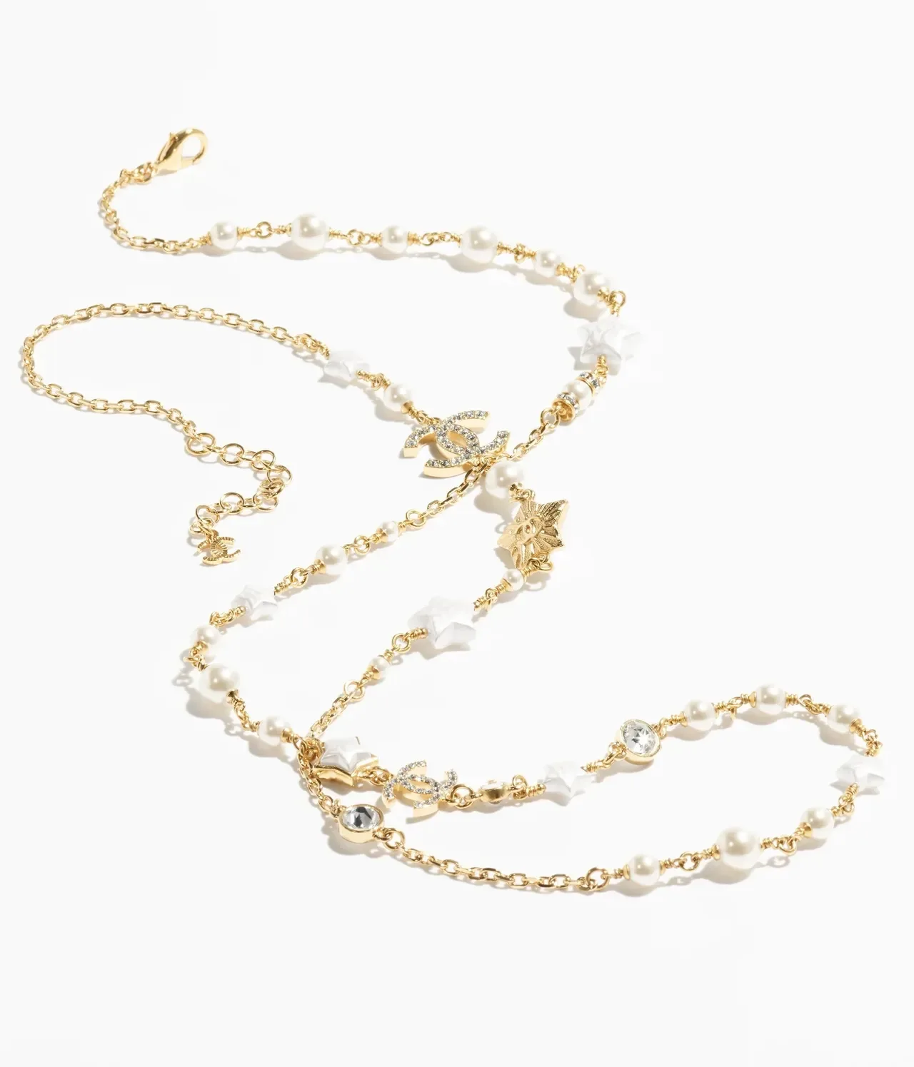 Collier Chanel Perles et Étoile Charm Or 9