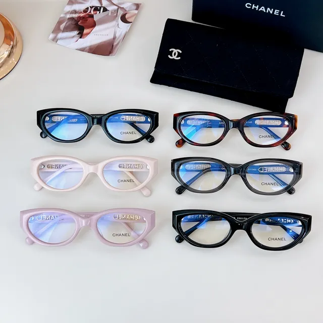 चैनल पिंक ब्लैक आयताकार एसिटेट फ्रेम्स राइनस्टोन से सजाया ब्रांड प्लैक ऑप्टिकल ग्लासेस 6