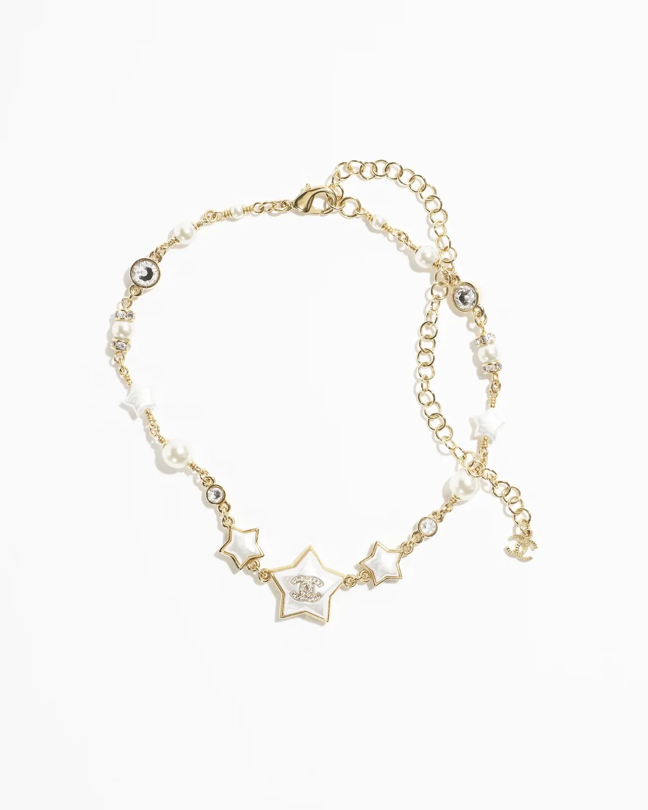 Chanel Collier à motif étoile en perles et résine 11