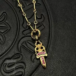 Chrome Hearts Cruz Adaga Espada Pingente Colar 4