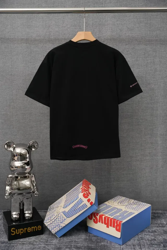 Chrome Hearts Embroidered Collar White T-Shirt 2