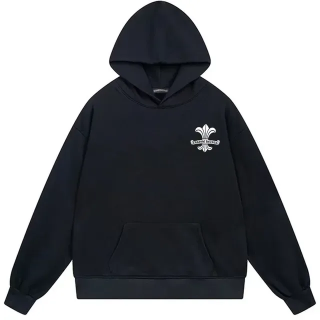 Chrome Hearts Fleur-de-Lis Graphic Black Zip-Up Hoodie 4