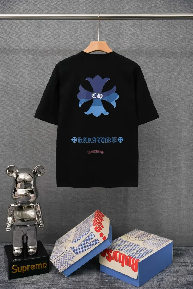 Chrome Hearts Pocket Embroidered Flower Logo White T-Shirt 2