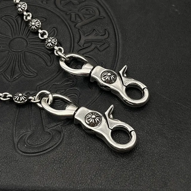 Chrome Hearts Colier Chaîne Starburst-Link en Argent Métal Poli 8