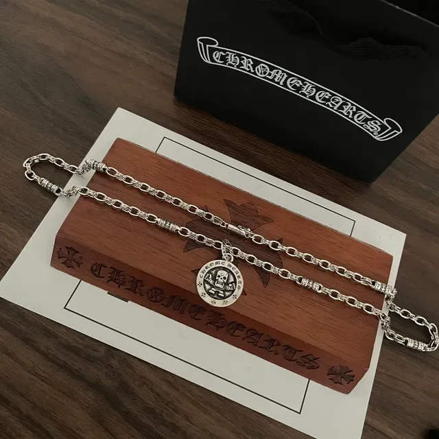 Chrome Hearts Skull Pendant Heavy-Link Silver Necklace 5