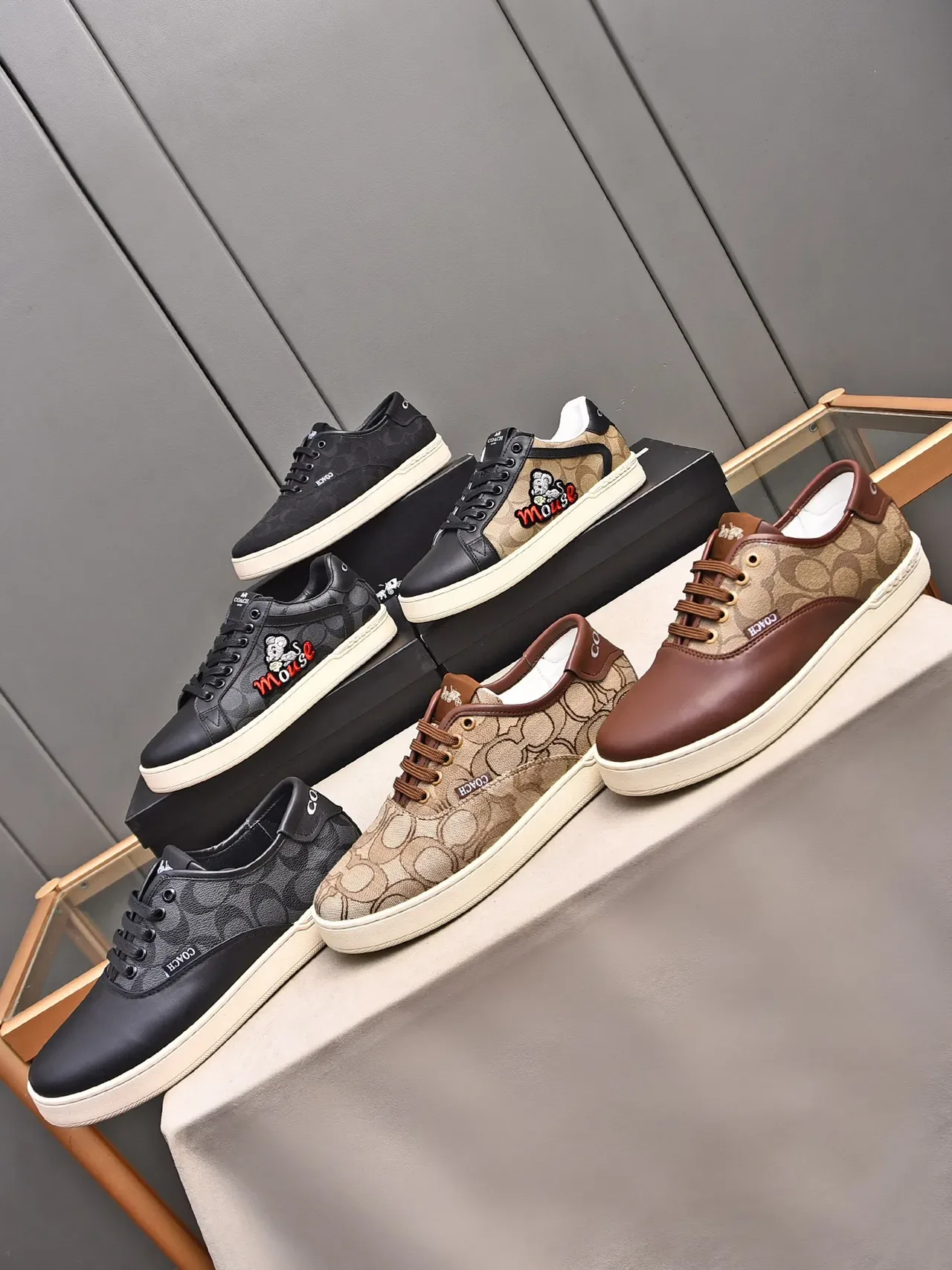 Coach Monogram Canvas and Leather Low-Top Lifestyle Sneaker 3