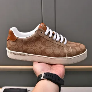 Coach Monogram Canvas Low-Top Lifestyle Sneakers
