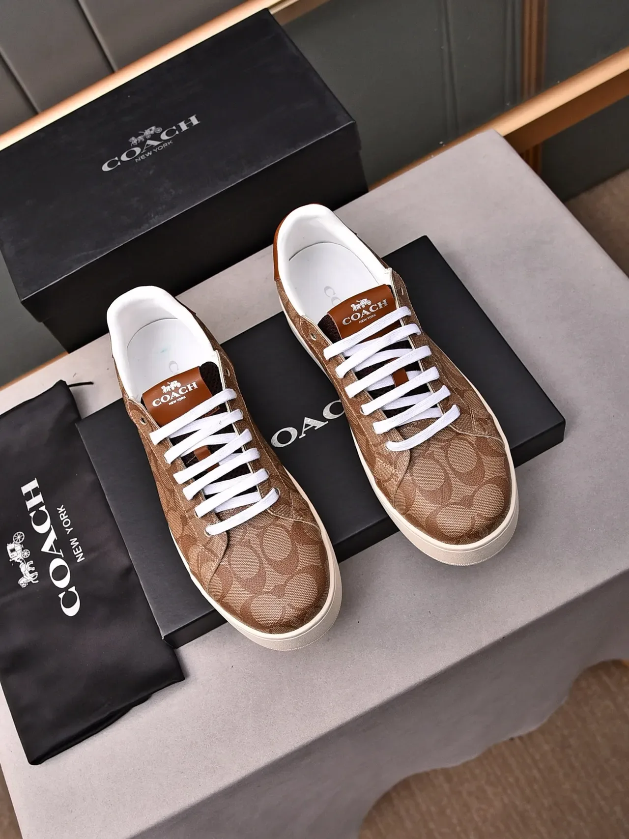 Coach Monogram Canvas Low-Top Lifestyle Sneakers 2