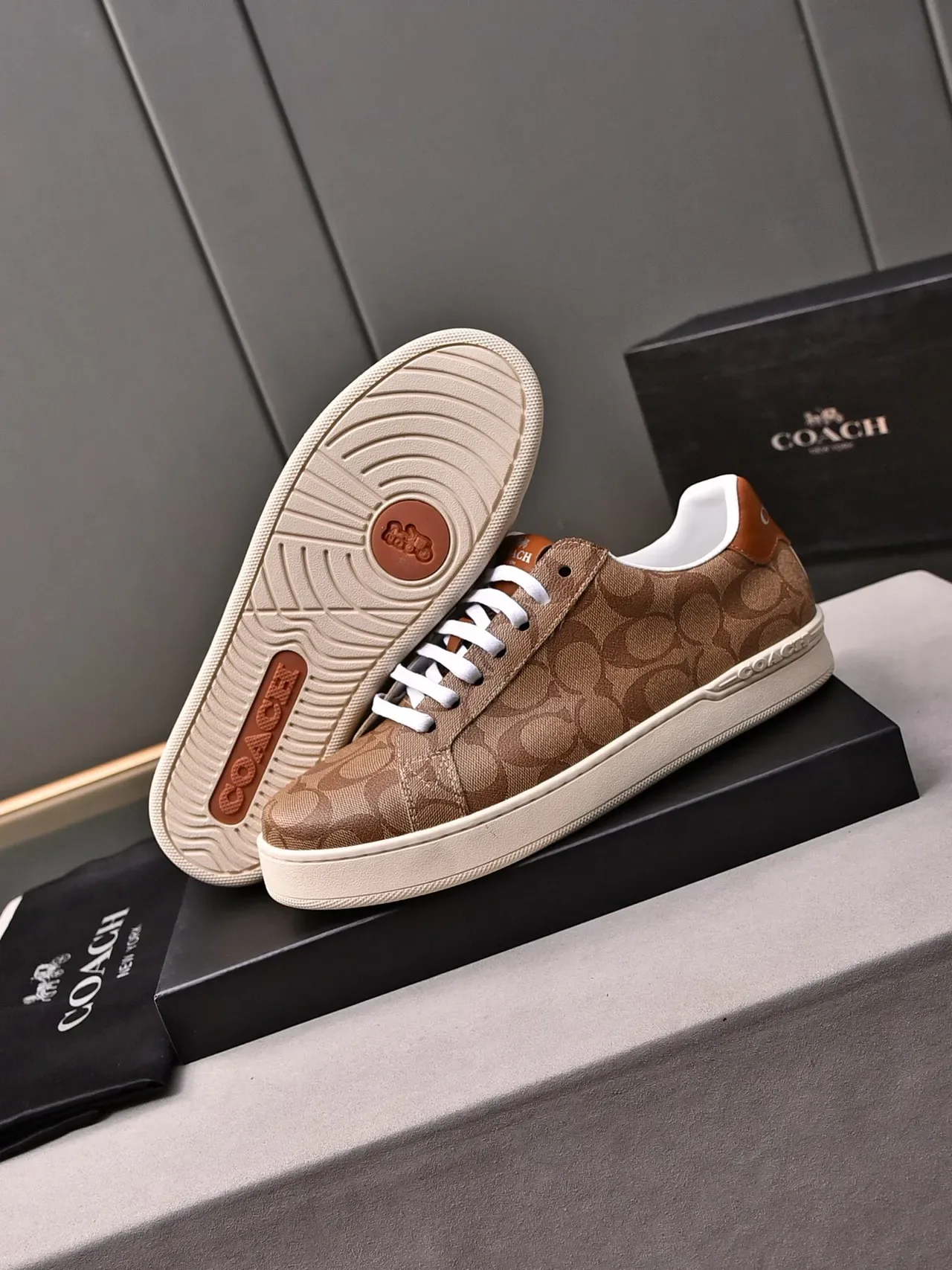 Coach Monogram Canvas Low-Top Lifestyle Sneakers 4