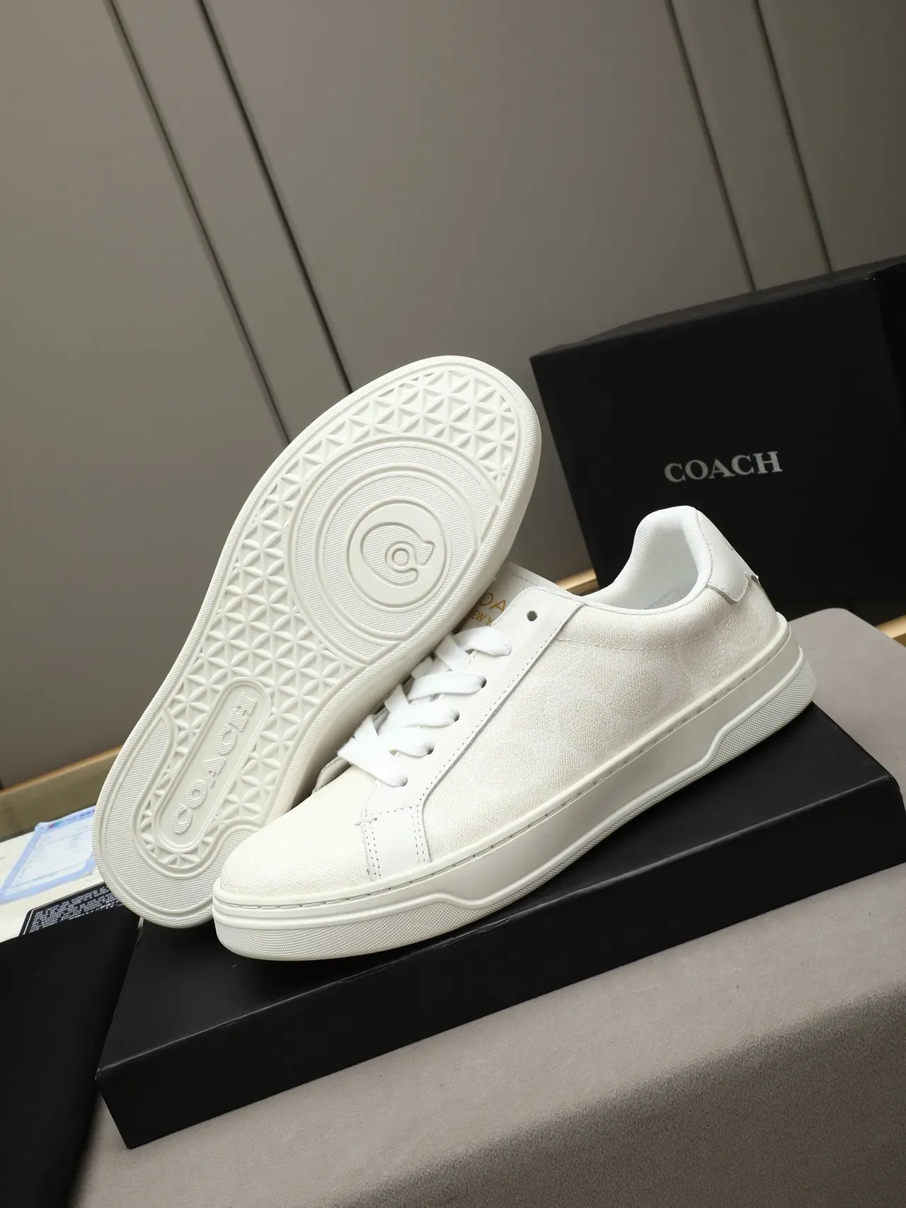 Coach White Low-Top Lifestyle Sneaker 5