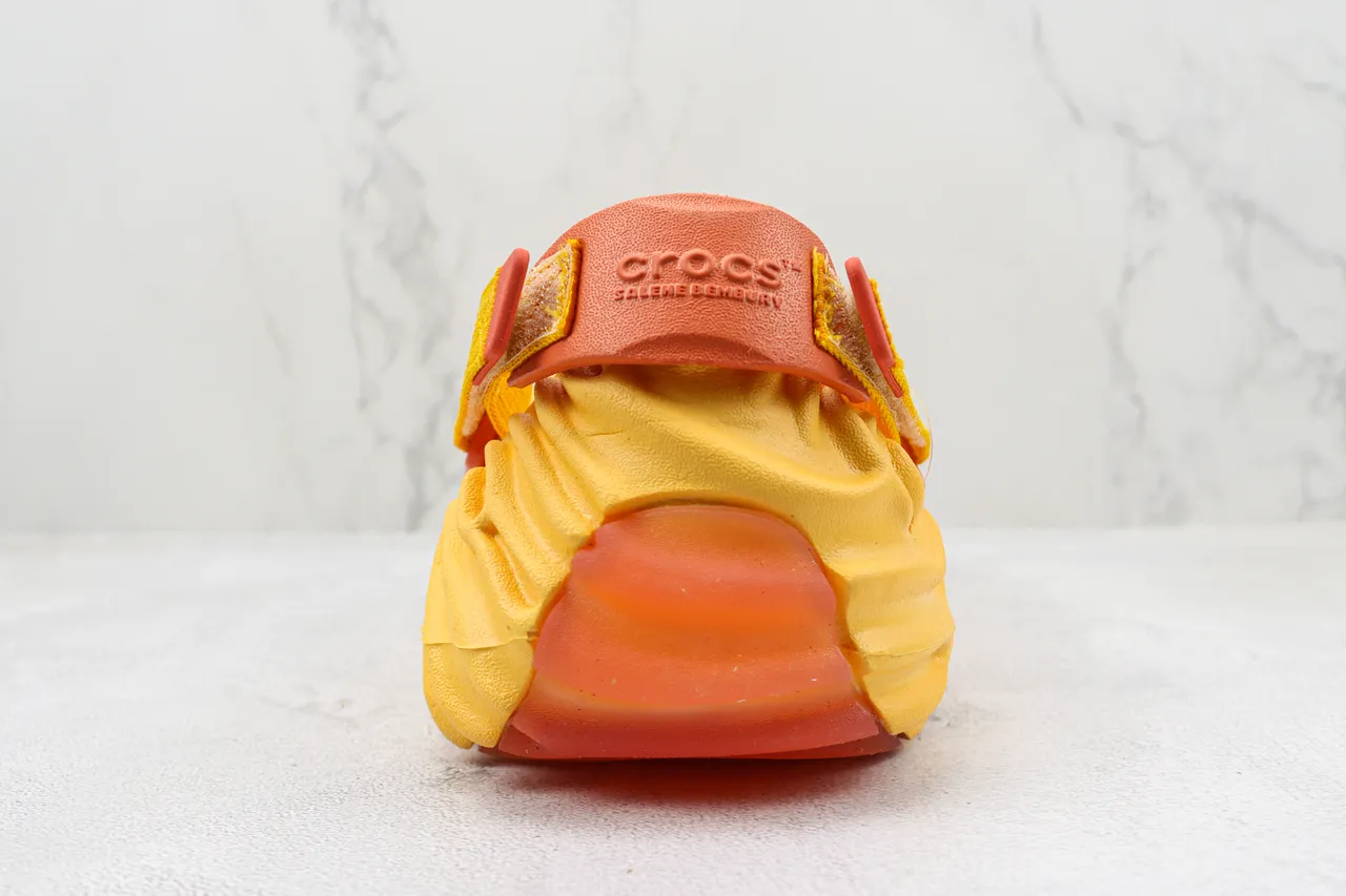 Crocs Echo Clog Jaune et Coral Sabot en mousse moulé 9