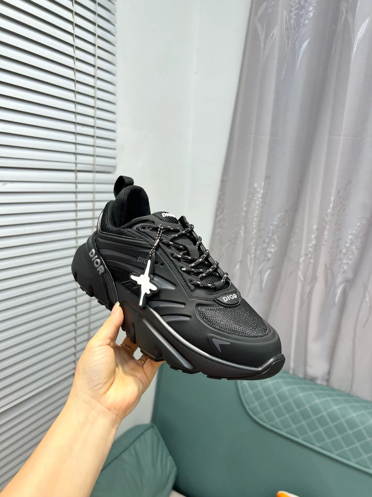 Dior B23 Black Chunky Sneakers 7