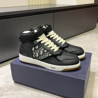 Dior B23 sneakers lifestyle noires à jacquard oblique