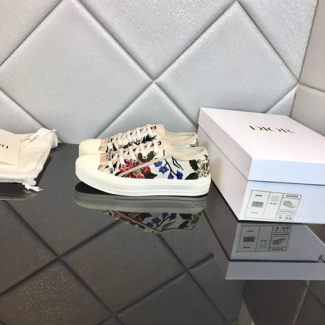 Dior B23 Floral-Print Canvas Lifestyle Sneakers 5