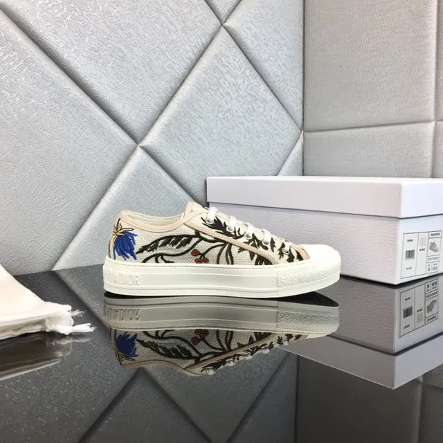 Dior B23 Floral-Print Canvas Lifestyle Sneakers 6