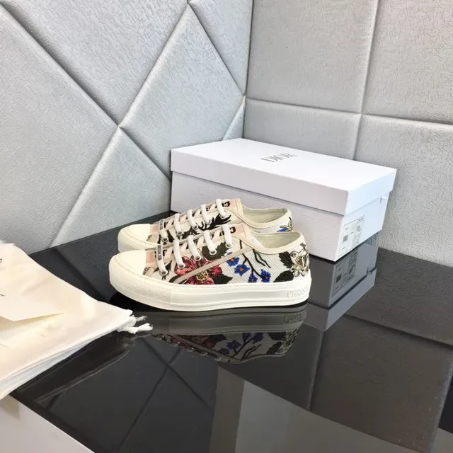 Dior B23 Floral-Print Canvas Lifestyle Sneakers 7