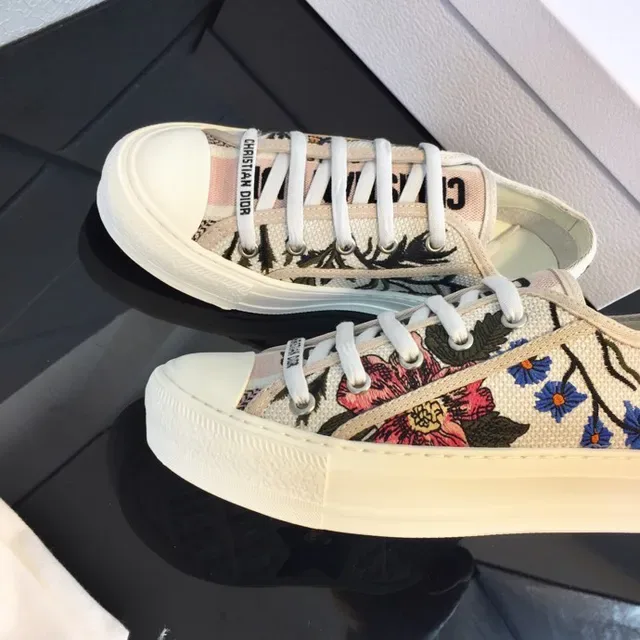 Dior B23 Floral-Print Canvas Lifestyle Sneakers 8