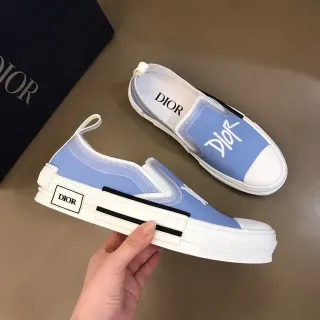 Dior B23 Light Blue Slip-On Lifestyle Sneakers