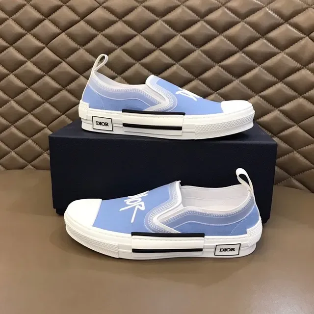 Dior B23 Light Blue Slip-On Lifestyle Sneakers 2