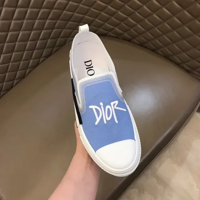 Dior B23 Light Blue Slip-On Lifestyle Sneakers 5