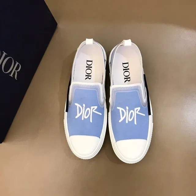 Dior B23 Light Blue Slip-On Lifestyle Sneakers 6