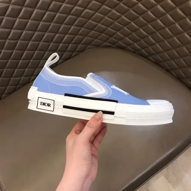 Dior B23 Light Blue Slip-On Lifestyle Sneakers 7
