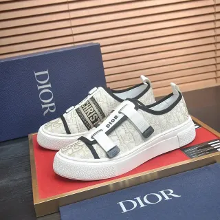 Dior B23 Sneakers lifestyle à sangle de jacquard couleur Off-White