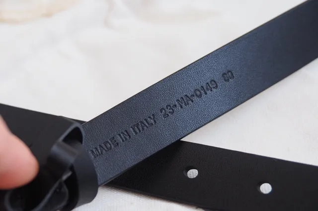 Dior Black Gold Slim CD Monogram Buckle Leather Belt 5