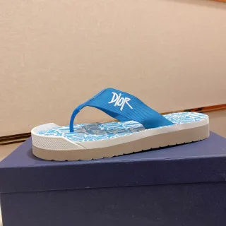 Dior Blue Strap Platform Slipper