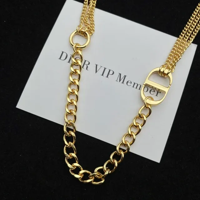 Dior Double-Chain Gold-Tone D-Logo Bracelet 3
