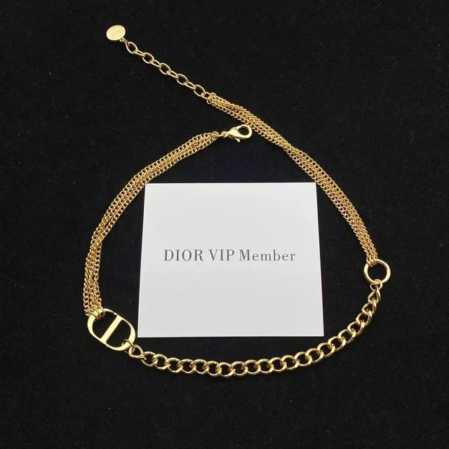 Dior Double-Chain Gold-Tone D-Logo Bracelet 4