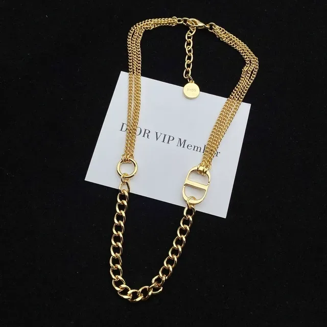 Dior Double-Chain Gold-Tone D-Logo Bracelet 5