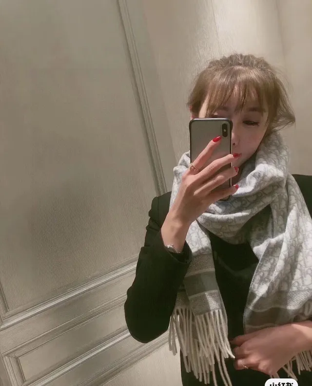 Dior Oblique Monogram Gris et Ivoire Cashmere Écharpe 4