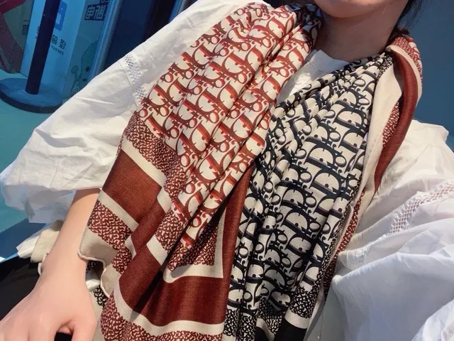Dior Oblique Monogram Silk Scarf 2