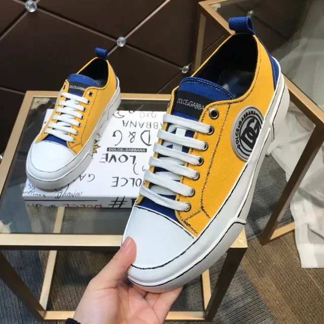Dolce & Gabbana Sneakers lifestyle en toile à blocs de couleur, low top 4