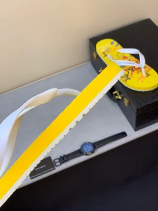Dolce & Gabbana Pantoufles à Impressions Graphiques Jaunes 3