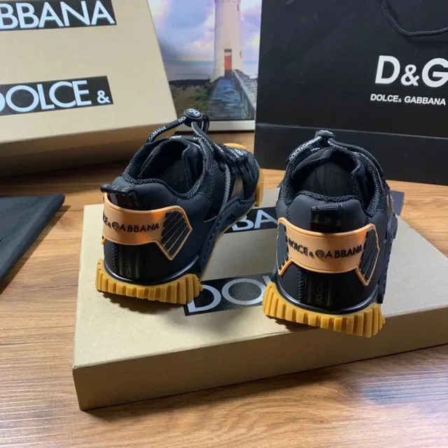 Dolce & Gabbana NS1 Sneakers Lifestyle Noir et Moutarde 3