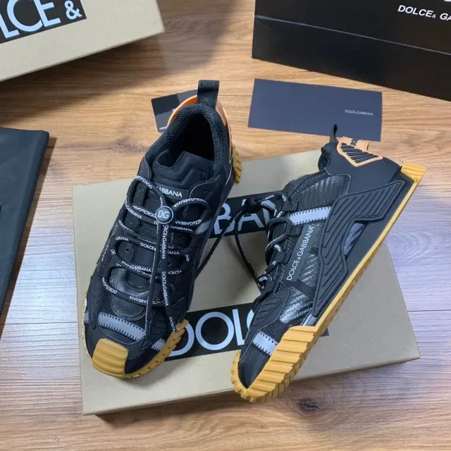 Dolce & Gabbana NS1 Sneakers Lifestyle Noir et Moutarde 5