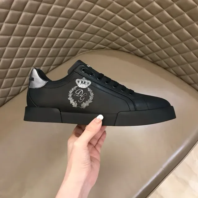 Dolce & Gabbana Portofino baskets lifestyle noir et argent 3