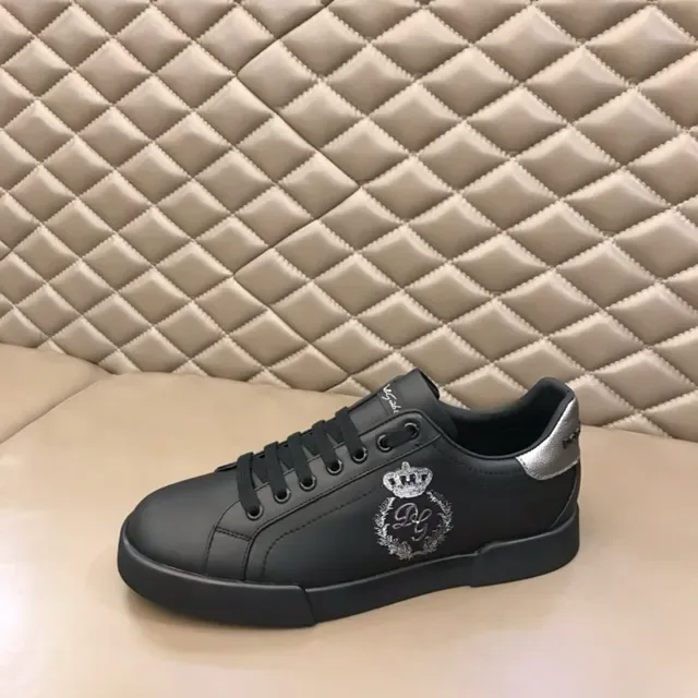 Dolce & Gabbana Portofino baskets lifestyle noir et argent 5