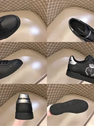 Dolce & Gabbana Portofino baskets lifestyle noir et argent 6