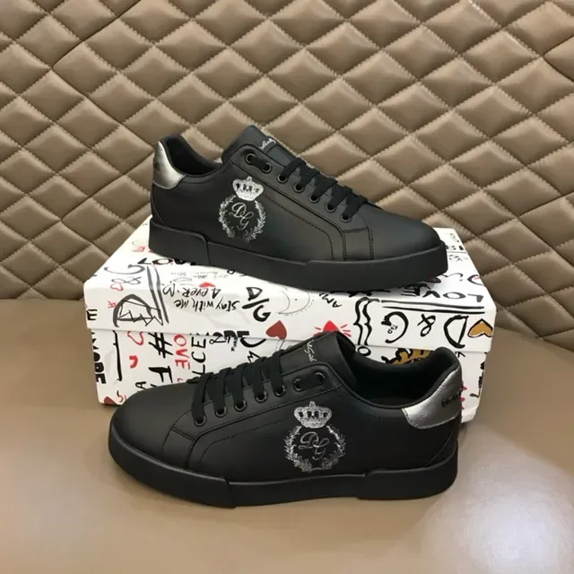 Dolce & Gabbana Portofino baskets lifestyle noir et argent 7