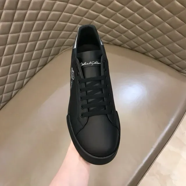 Dolce & Gabbana Portofino baskets lifestyle noir et argent 8