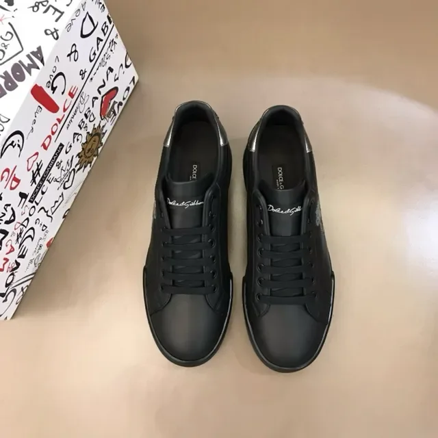 Dolce & Gabbana Portofino baskets lifestyle noir et argent 9