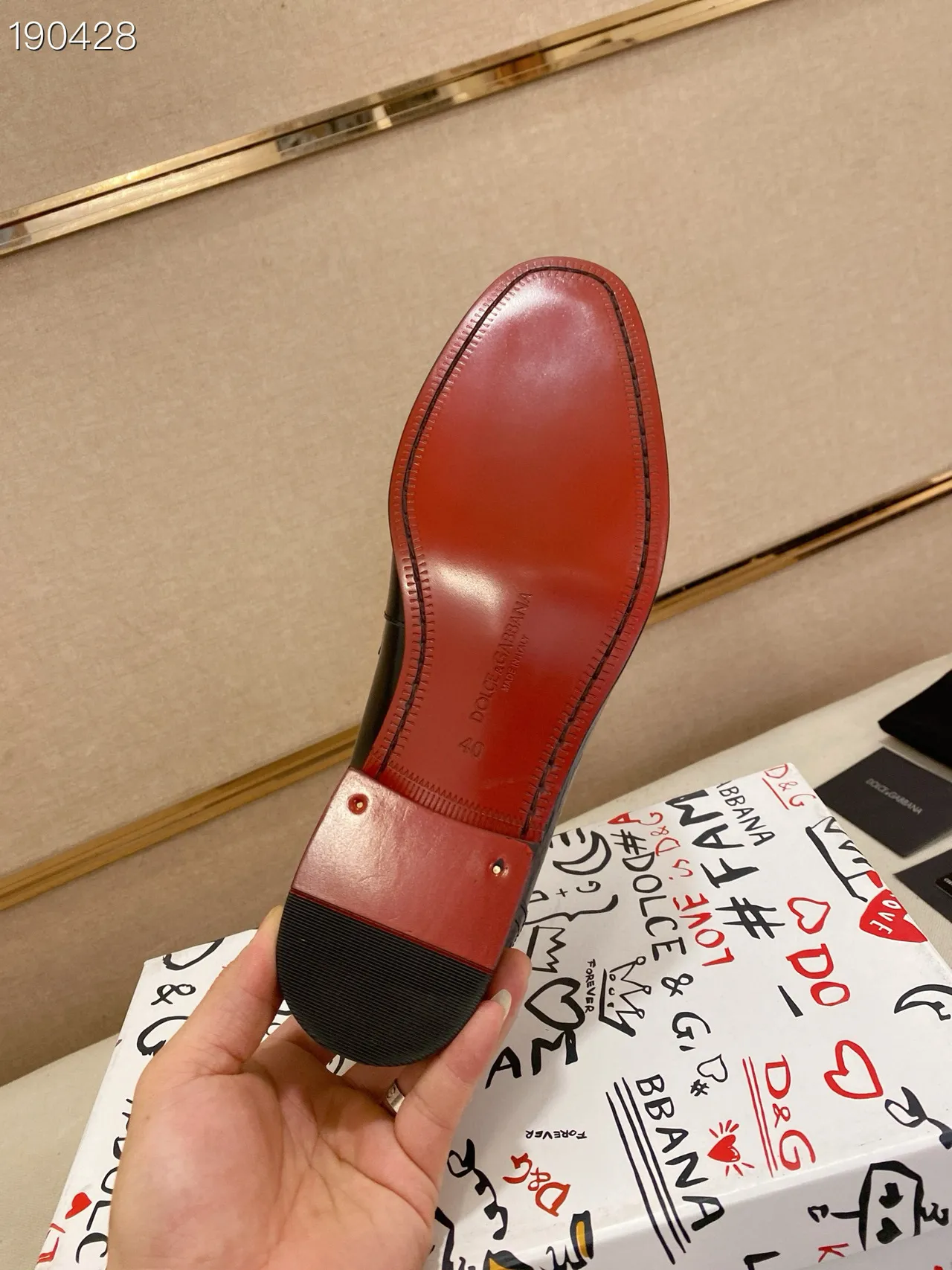 Dolce & Gabbana Portofino Mocassin Cuir Noir Poli 3