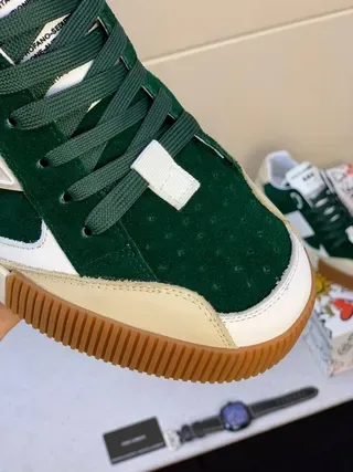 Dolce & Gabbana Portofino Vert Blanc Crème Sneakers Lifestyle 7