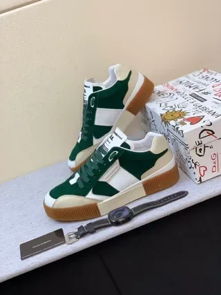 Dolce & Gabbana Portofino Vert Blanc Crème Sneakers Lifestyle 9