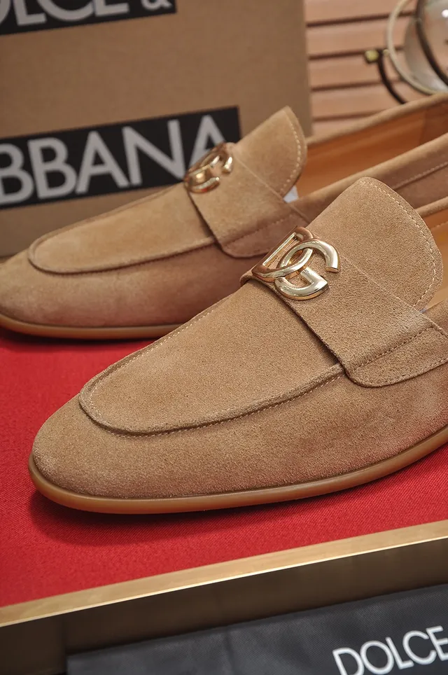 Dolce & Gabbana Portofino Mocassins de camurça tan com mors 2